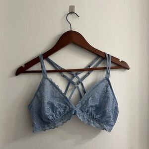 blue lacey bralette
